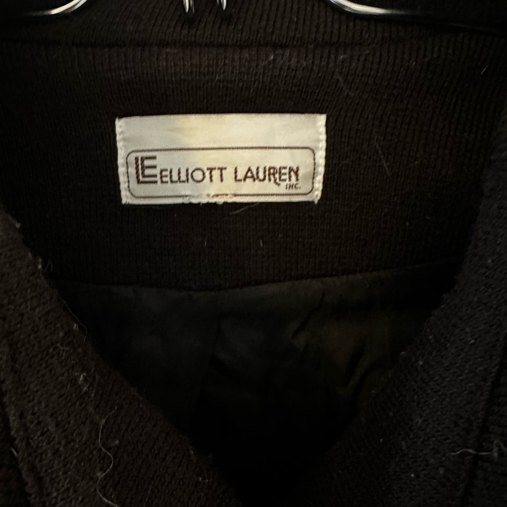 Elliott Lauren Navy 6 Button Wool Pea Coat - size medium - Picture 2 of 7